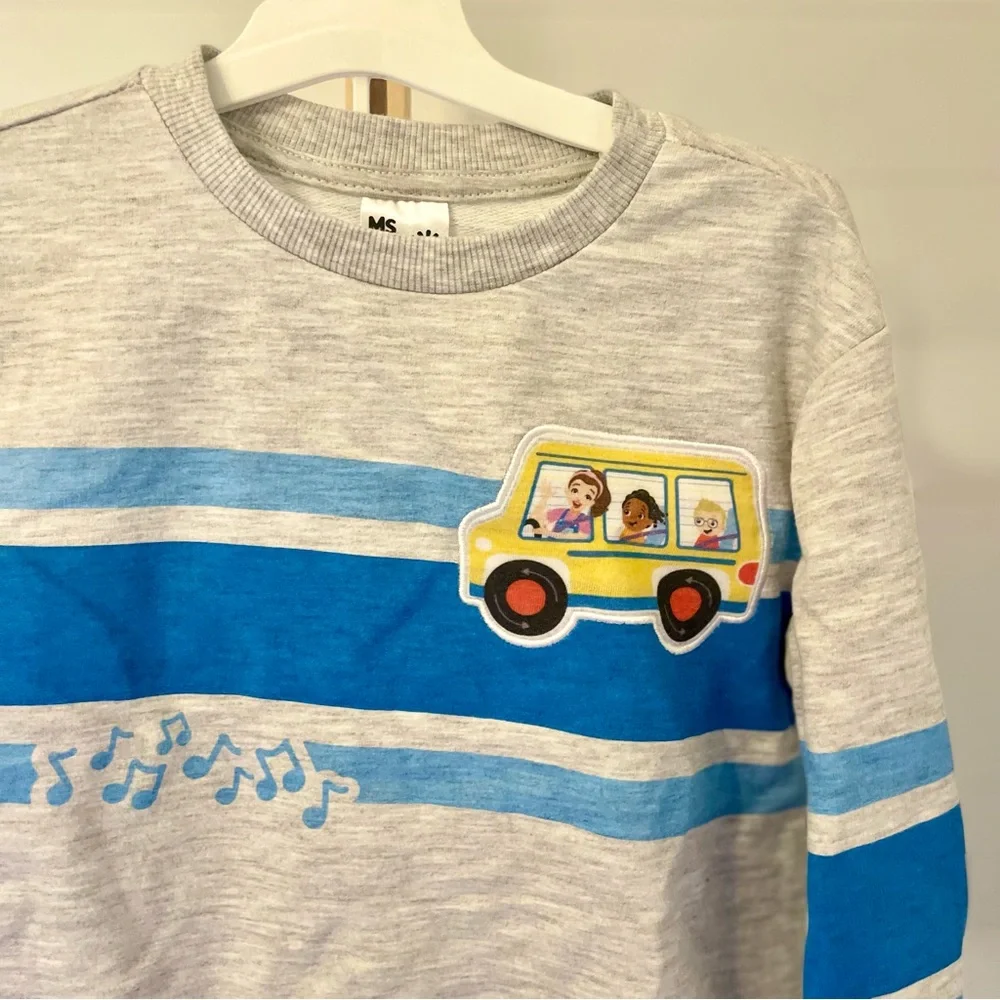 Toddler‎ Boys' 2pk Ms. Rachel Bus Pullover Sweatshirt and Shorts Set - 5T